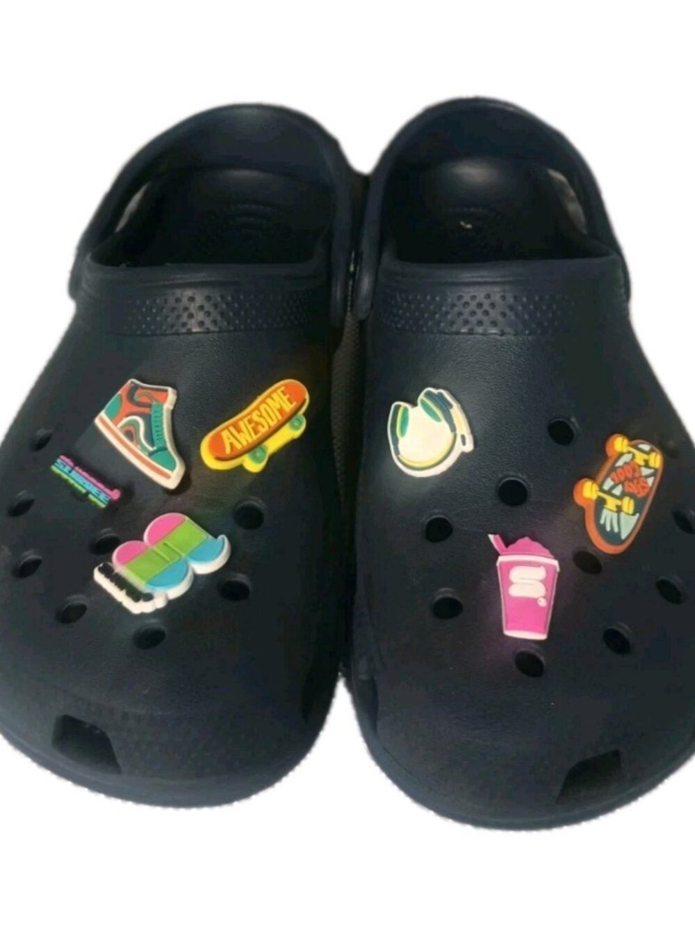 Crocs J3 Navy Custom RARE 7-11 Slushie x2 + Jordan Charm & More FREE SHIPPING
